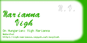 marianna vigh business card
